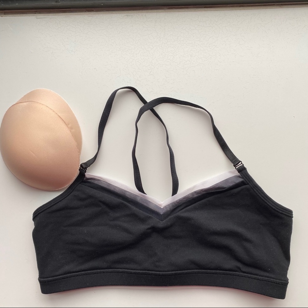 Lululemon V Bra Sz 8 Black triple mesh bra $48